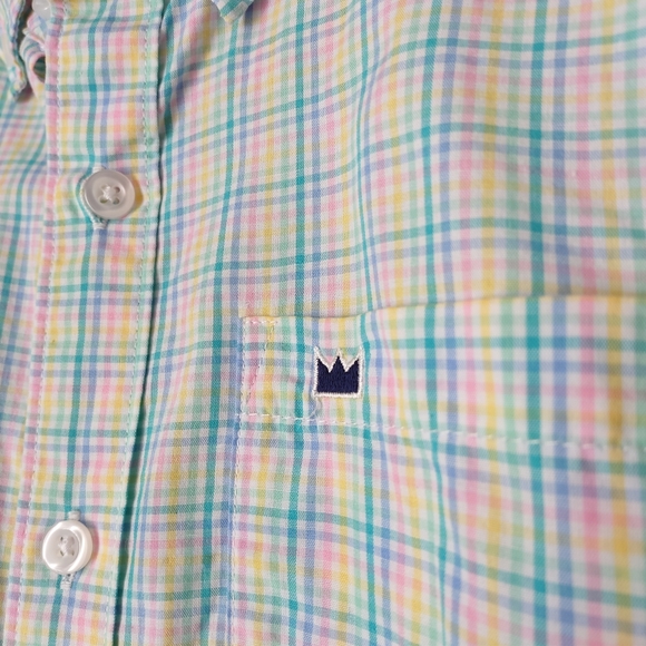 Crown & Ivy Boys M Long Sleeve Plaid  Button Down Shirt - Picture 3 of 6